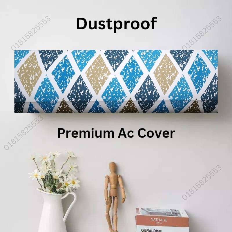Dustproof  Blue Diamond Design Ac Cover
