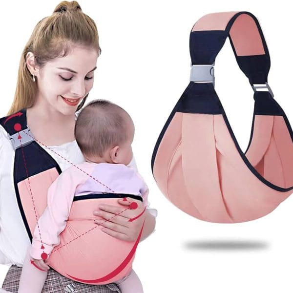 New Cotton Adjustable Baby Sling Carrier Bag (Color Pink)